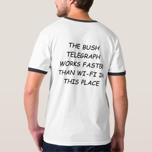 Struik telegraaf t-shirt (Achterkant volledig)