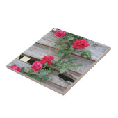 Struik van klimmende Rozen Tegeltje (Zijkant)