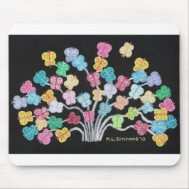 Struik van vlinder muismat