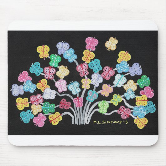 Struik van vlinder muismat (Voorkant)