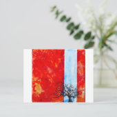 Struik verbranden briefkaart (Staand voorkant)