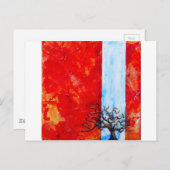 Struik verbranden briefkaart (Voorkant / Achterkant)