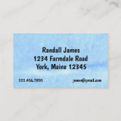 Struik voor Oranje tractorapparatuur Visitekaartje (Achterkant)