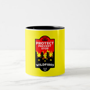 Struik Wildfire preventie Tweekleurige Koffiemok