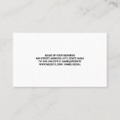 Struiken voor het snoeien van landschapsarchitecte visitekaartje (Achterkant)