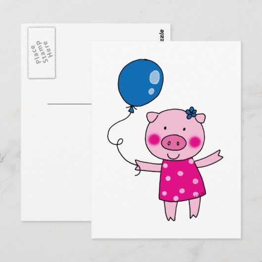 Struikvarkens Briefkaart (Voorkant / Achterkant)