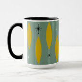 Struisstrips uit de midden-eeuwse ovalen, goud op  mok (Links)