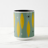 Struisstrips uit de midden-eeuwse ovalen, goud op  mok (Midden)