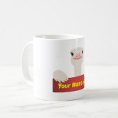 Struisvogel Banner Koffiemok (Voorkant links)
