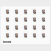 Struisvogel Beloning Ronde Sticker (Vel)