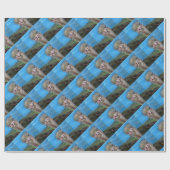 struisvogel cadeaupapier (Vlak)