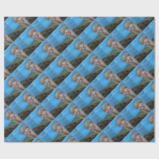 struisvogel cadeaupapier (Vlak)