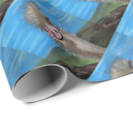 struisvogel cadeaupapier (Rol Hoek)