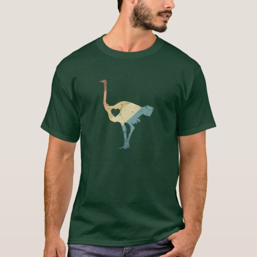 Struisvogel Dier in de Savannah meisje T-shirt (Voorkant)