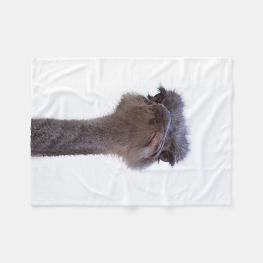 struisvogel fleece deken (Voorkant (Horizontaal))