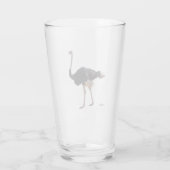 Struisvogel glas (Achterkant)