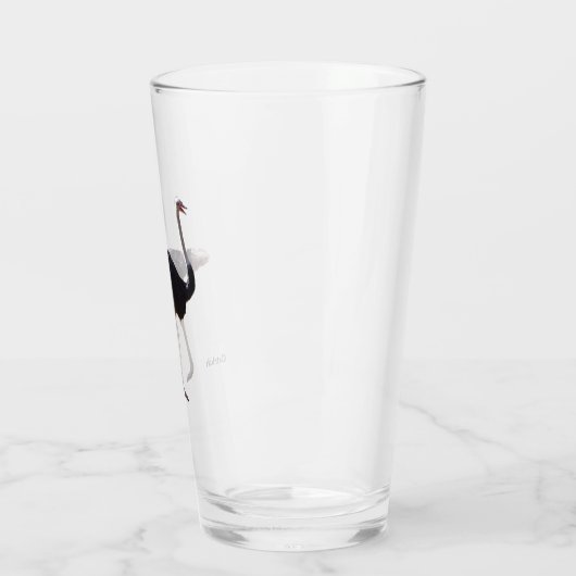 Struisvogel glas (Links)