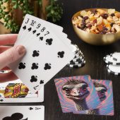 Struisvogel grappige poker Klassieke speelkaarten (Insitu)