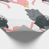 Struisvogel hardlopen cadeaupapier