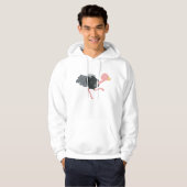 Struisvogel hardlopen hoodie (Voorkant volledig)