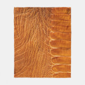 Struisvogel huidtextuur: luxueus behang. fleece deken (Voorkant)