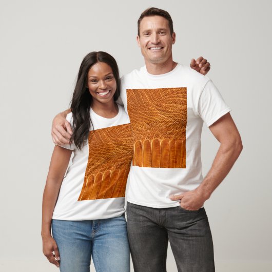 Struisvogel huidtextuur: luxueus behang. t-shirt (Unisex)