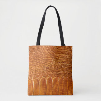 Struisvogel huidtextuur: luxueus behang. tote bag