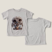 Struisvogel in een bandana met een aap (Ontwerp Voorkant & Achterkant)