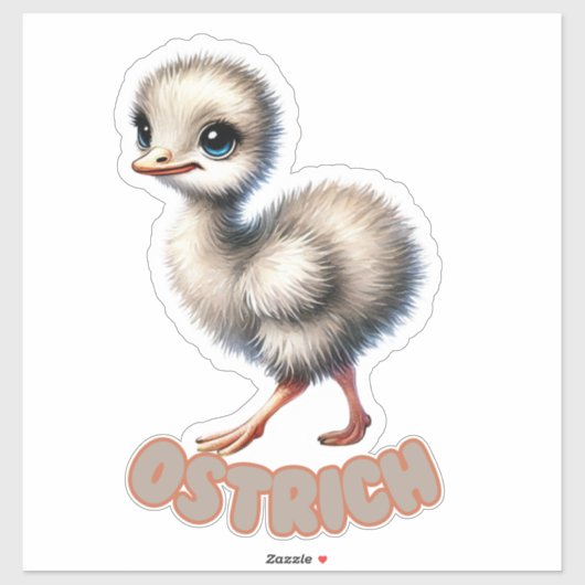 STRUISVOGEL - KINDERKAMER STICKER (Vel)