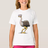 Struisvogel meisjes T-shirt (Voorkant)
