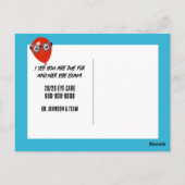 Struisvogel met bril briefkaart (Achterkant)