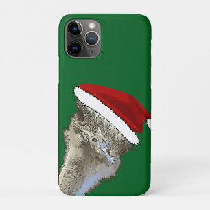 Struisvogel met kerstmuts Kerstmis dierentuin dier Case-Mate iPhone Case