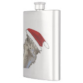 Struisvogel met kerstmuts Kerstmis dierentuin dier Flacon (Links)
