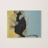 Struisvogel op een ren legpuzzel (Horizontaal)
