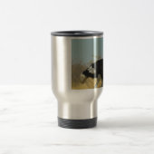 Struisvogel op een ren reisbeker (Center)