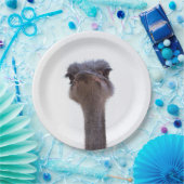 struisvogel papieren bordje (Feest)