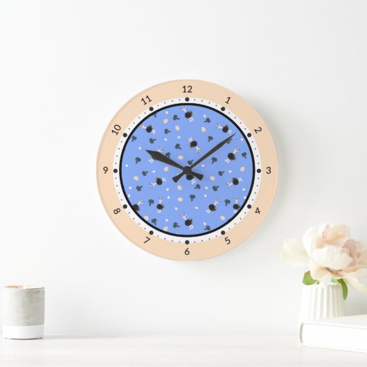 Struisvogel patroon klok (Huis)