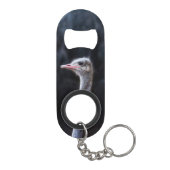 struisvogel portret mini flessenopener (Achterkant)