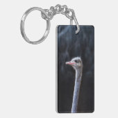 struisvogel portret sleutelhanger (Voorkant Links)