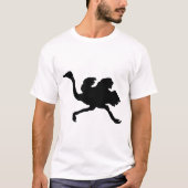 Struisvogel Silhouet T-shirt (Voorkant)