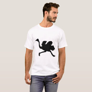 Struisvogel Silhouet T-shirt