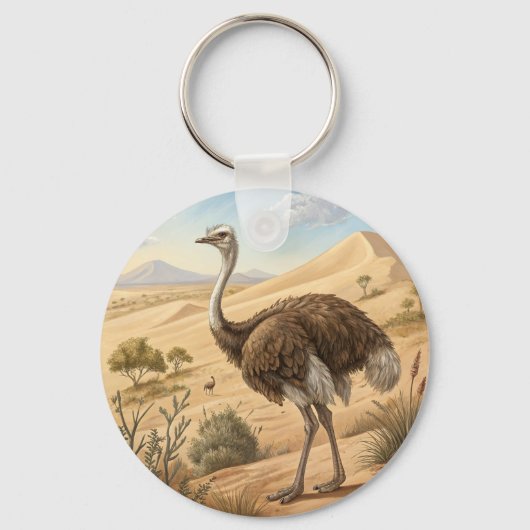 struisvogel sleutelhanger (Voorkant)
