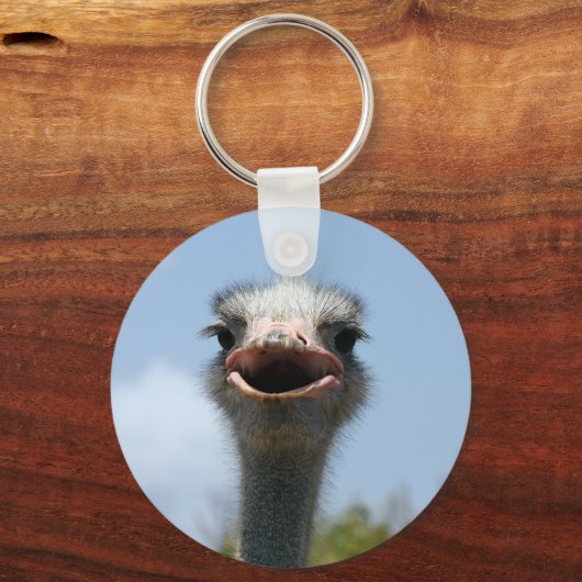 struisvogel sleutelhanger (Voorkant)