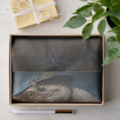 Struisvogel Steampunk 2 Decoupage papier (Geschenk)