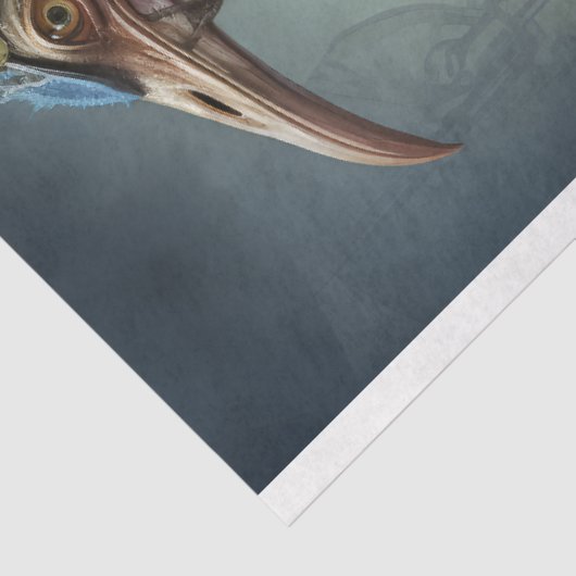 Struisvogel Steampunk 2 Decoupage papier (Detail)