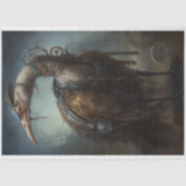 Struisvogel Steampunk 2 Decoupage papier (Voorkant)