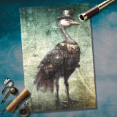 Struisvogel Steampunk 3 Decoupage papier