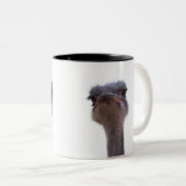 struisvogel tweekleurige koffiemok (Voorkant rechts)