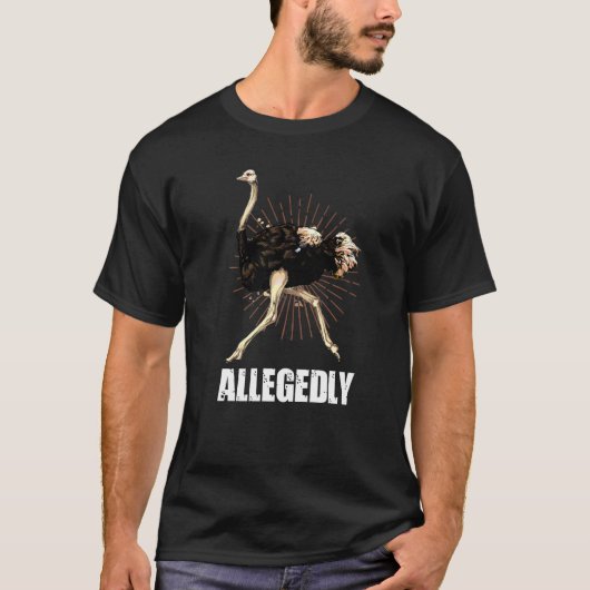 Struisvogel vogelwaarnemer vogelwaarneming naar ve t-shirt (Voorkant)