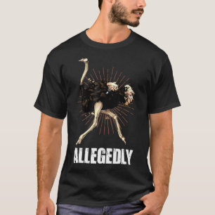 Struisvogel vogelwaarnemer vogelwaarneming naar ve t-shirt